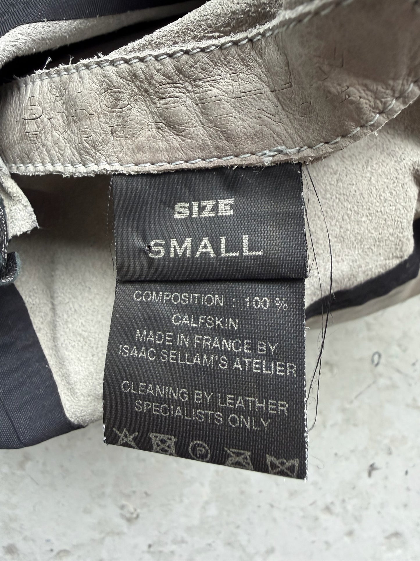 Isaac Sellam Detendu Light Alu Leather Jacket (S)