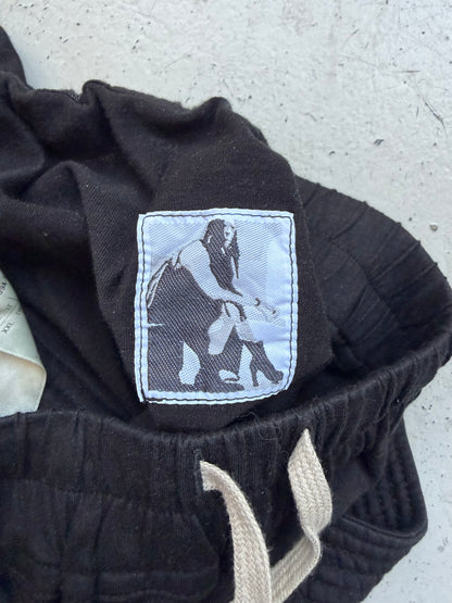Rick Owens DRKSHDW Black Creatch Cargo Cotton Sweatpants (XXL)