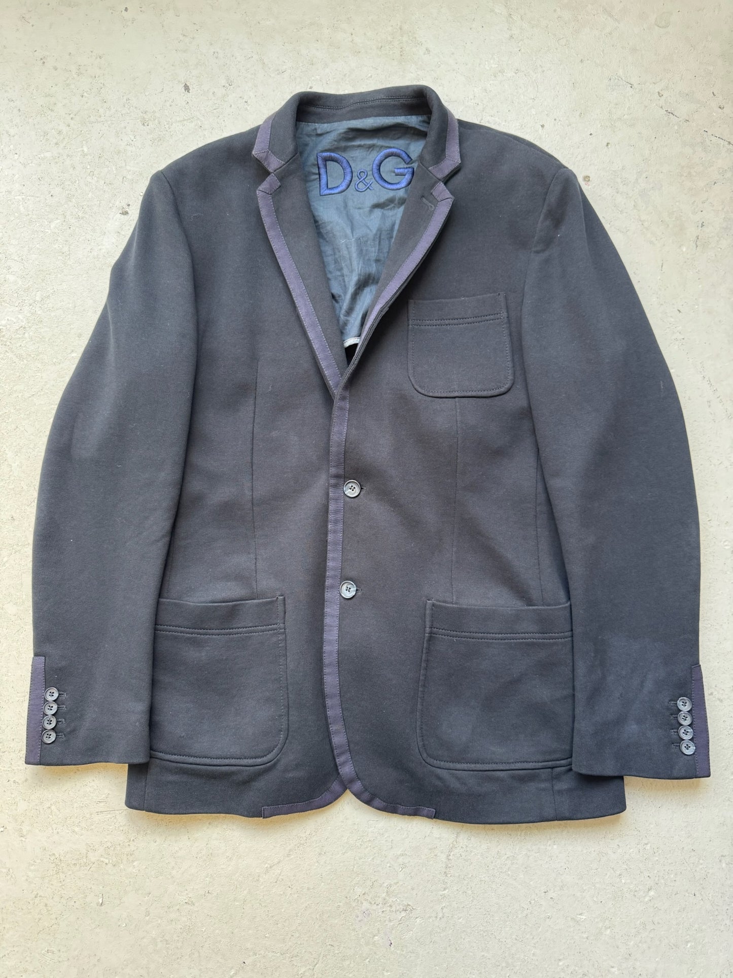 Dolce & Gabanna Blue Wool Blazer (54)