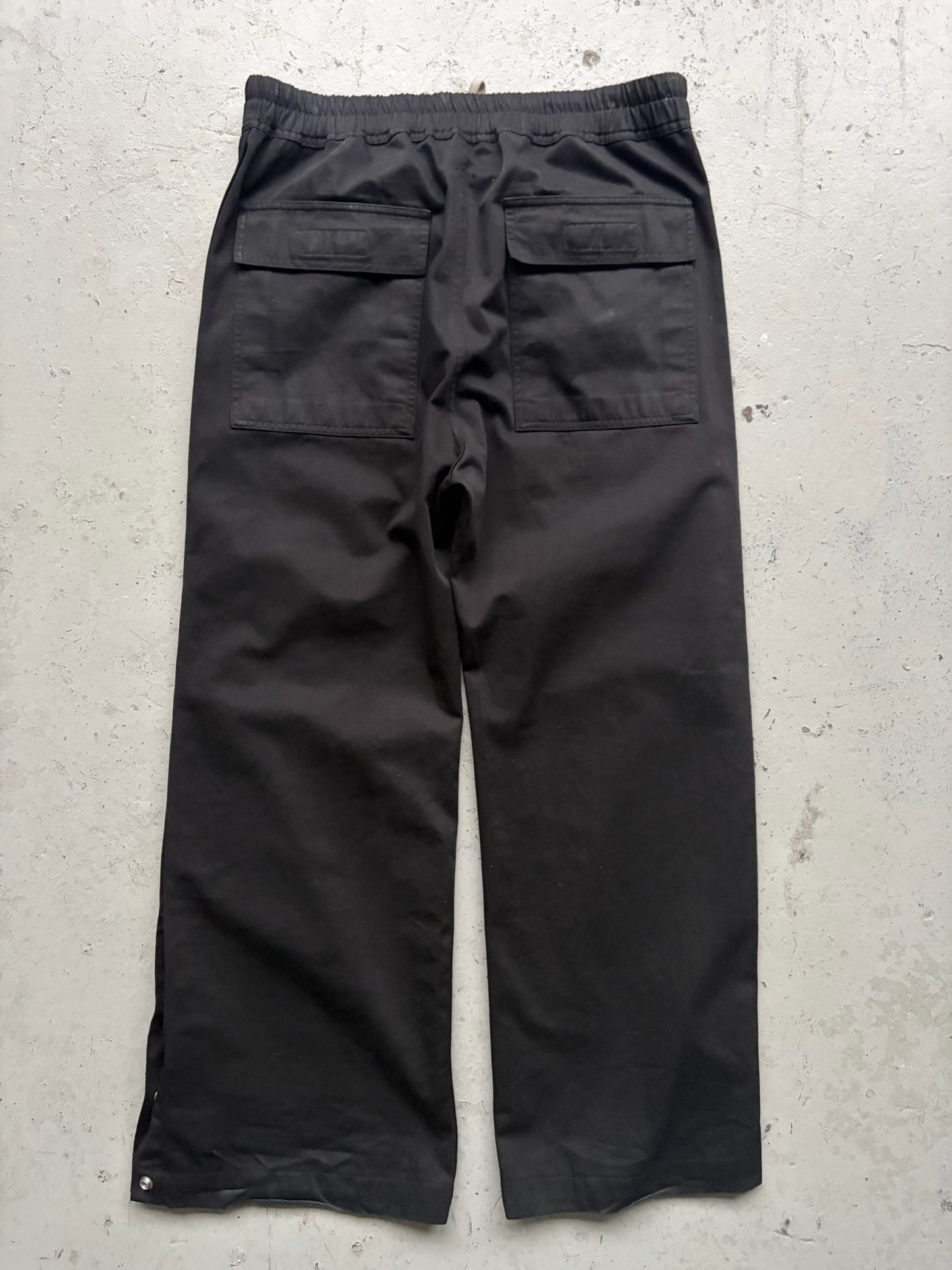 Rick Owens DRKSHDW FW24 Black Pusher Pants (XL)