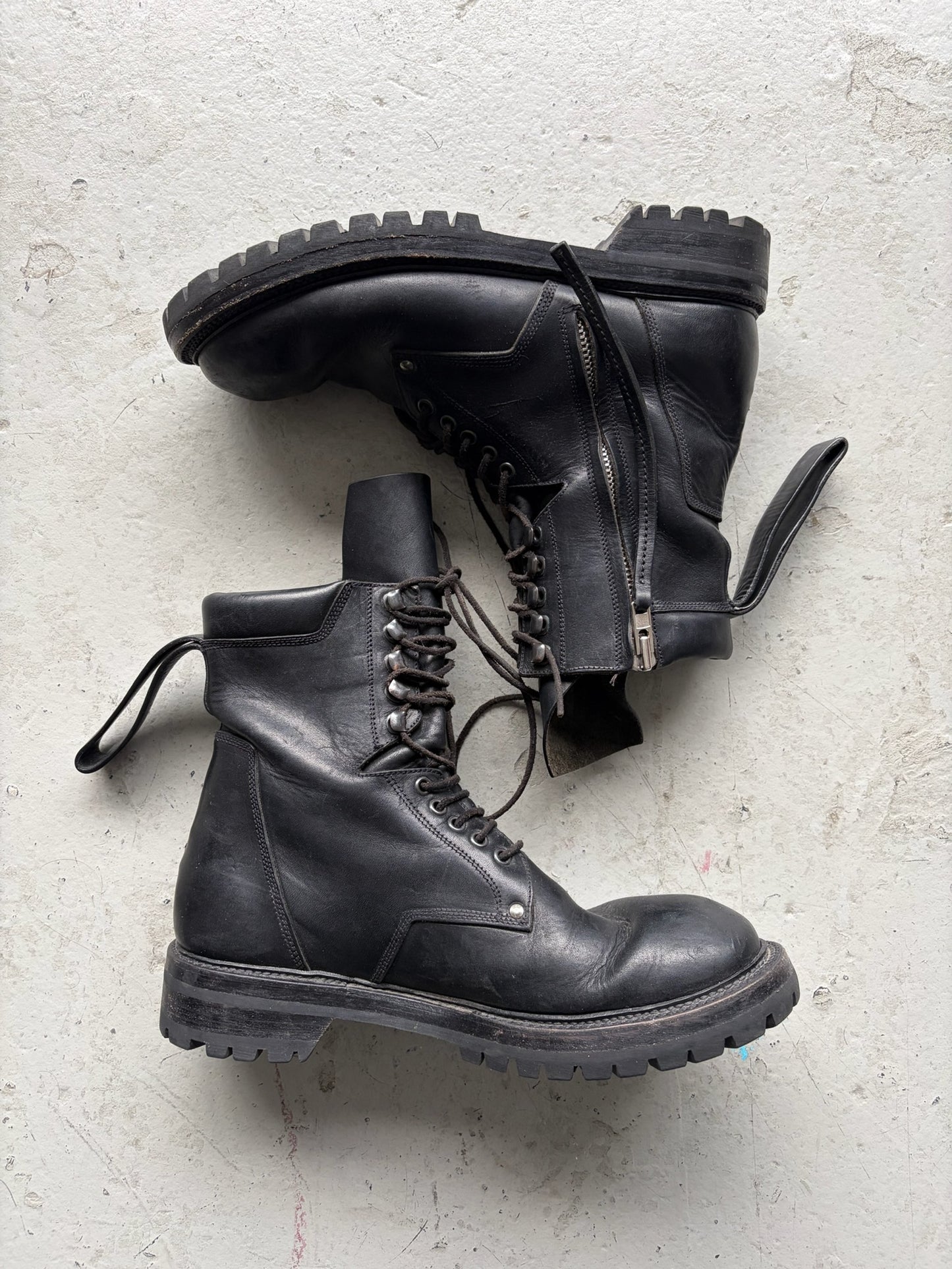 Rick Owens SS16 Cyclops Goodyear Combat Boots (43.5)