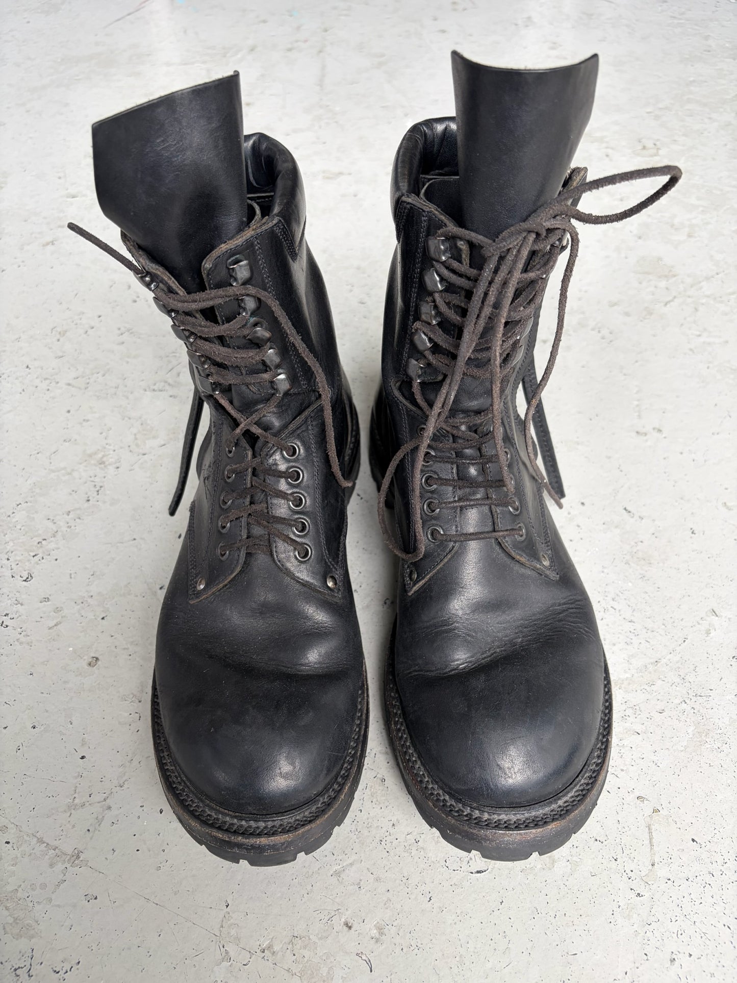 Rick Owens SS16 Cyclops Goodyear Combat Boots (43.5)