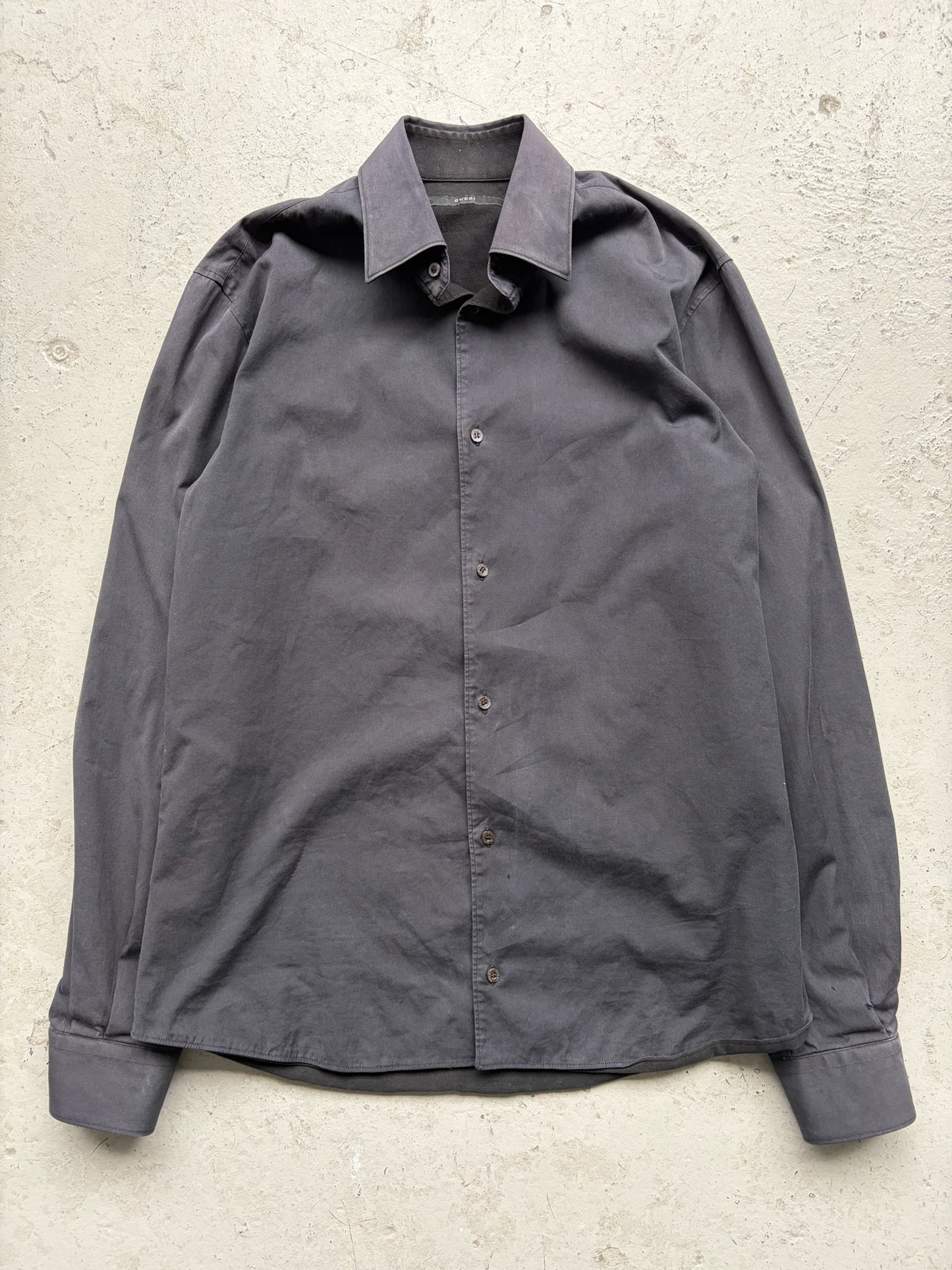 Gucci Black Fleece Lined Button Up (M)