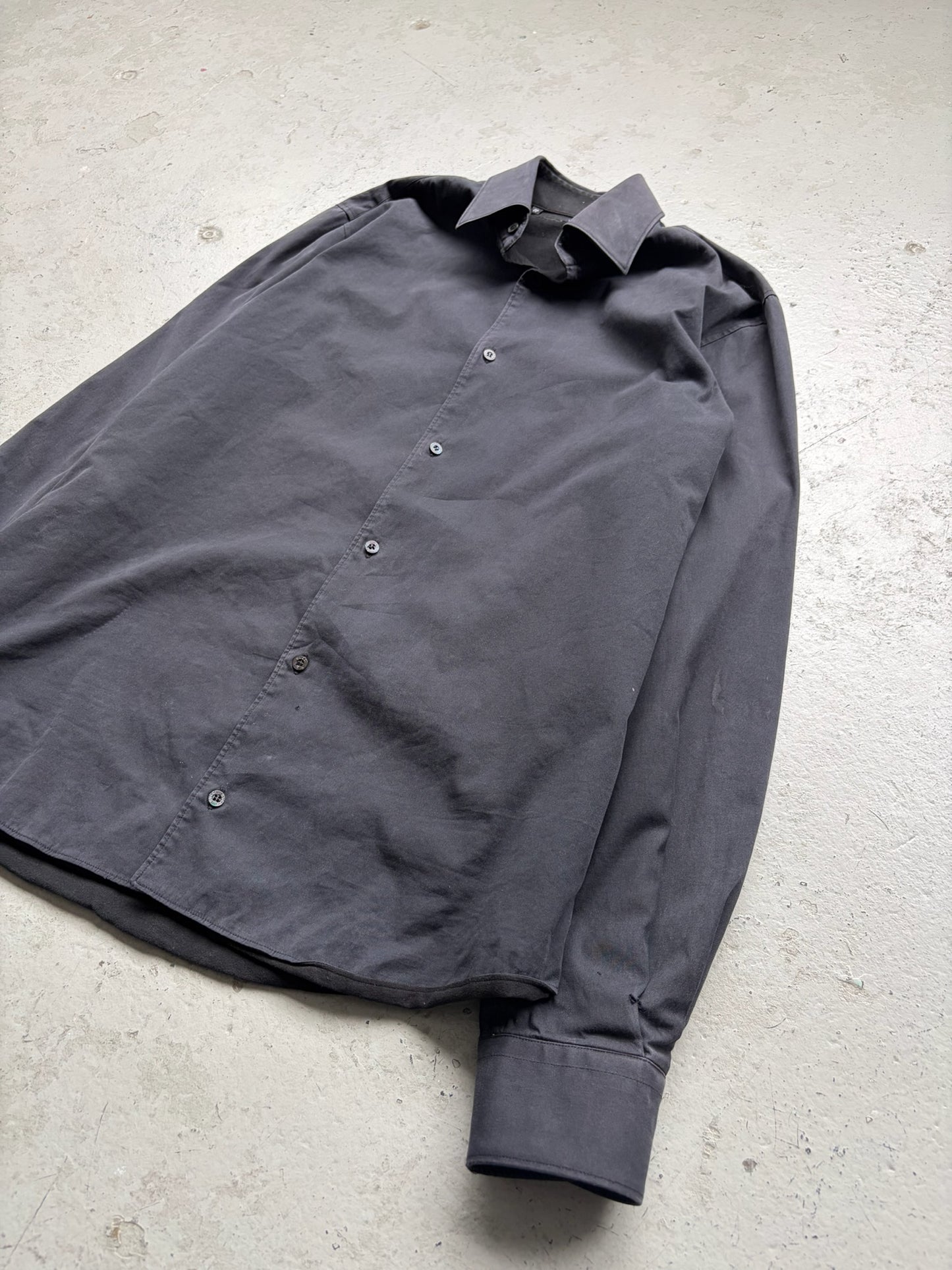 Gucci Black Fleece Lined Button Up (M)