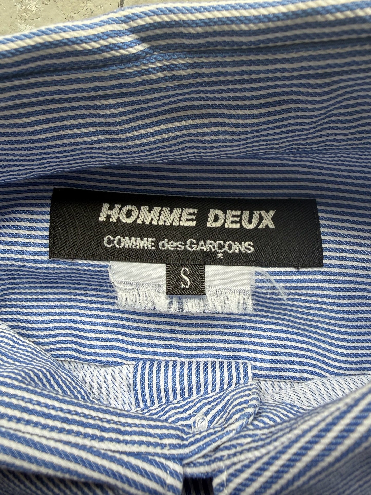 Comme Des Garcons Homme Deux Striped Button Up (S)