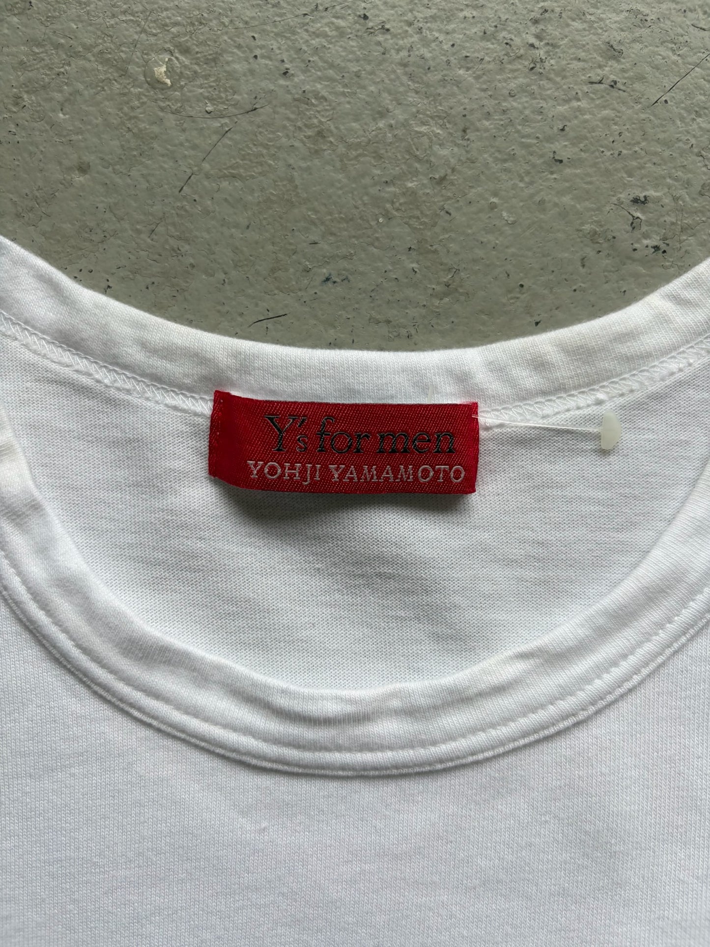 Yohji Yamamoto Y's For Men Handful Empty Mood White Short Sleeve Shirt (XS)