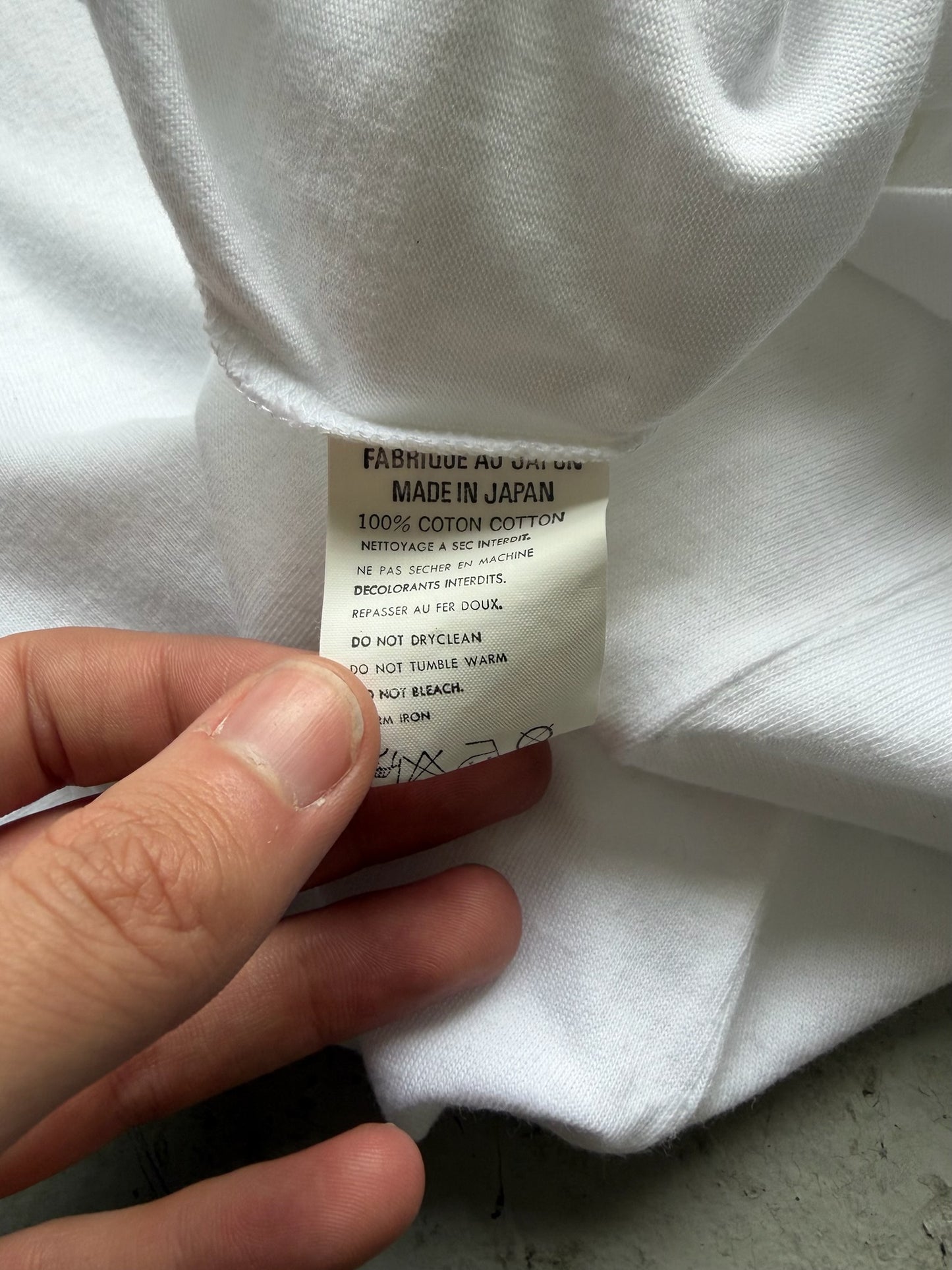 Yohji Yamamoto Y's For Men Handful Empty Mood White Short Sleeve Shirt (XS)