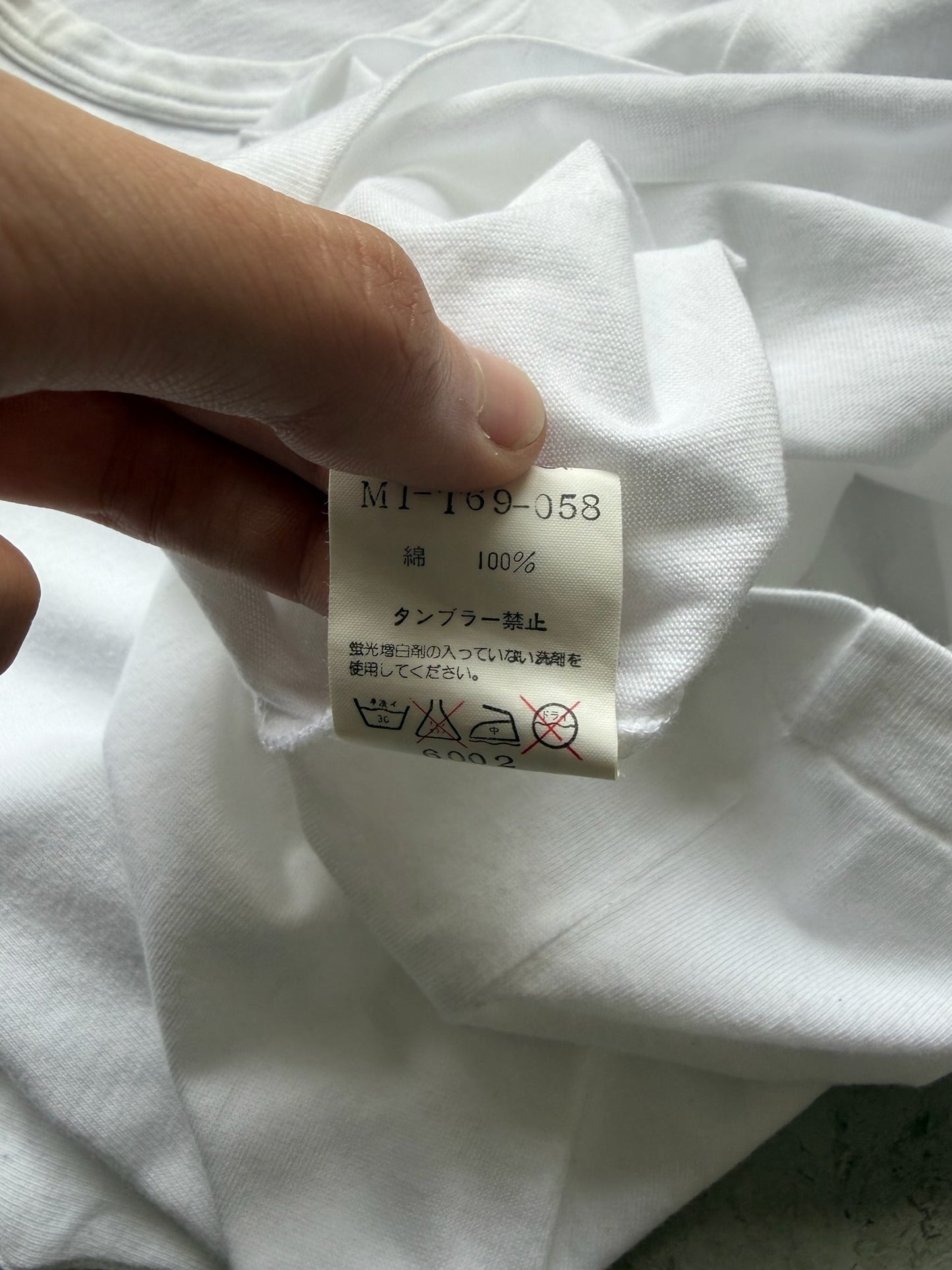Yohji Yamamoto Y's For Men Handful Empty Mood White Short Sleeve Shirt (XS)