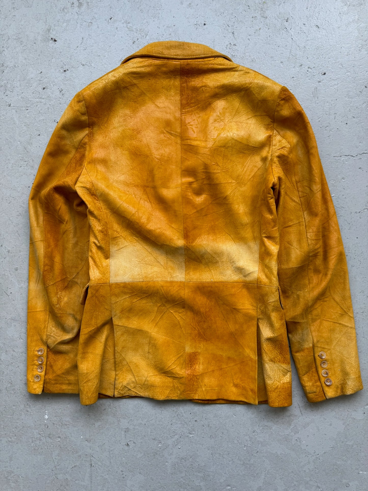 Dolce & Gabbana Yellow Leather Jacket (48)