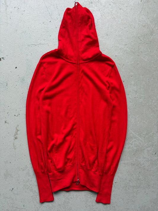 Unconditional Zip Up Red Gimp Hoodie (L)