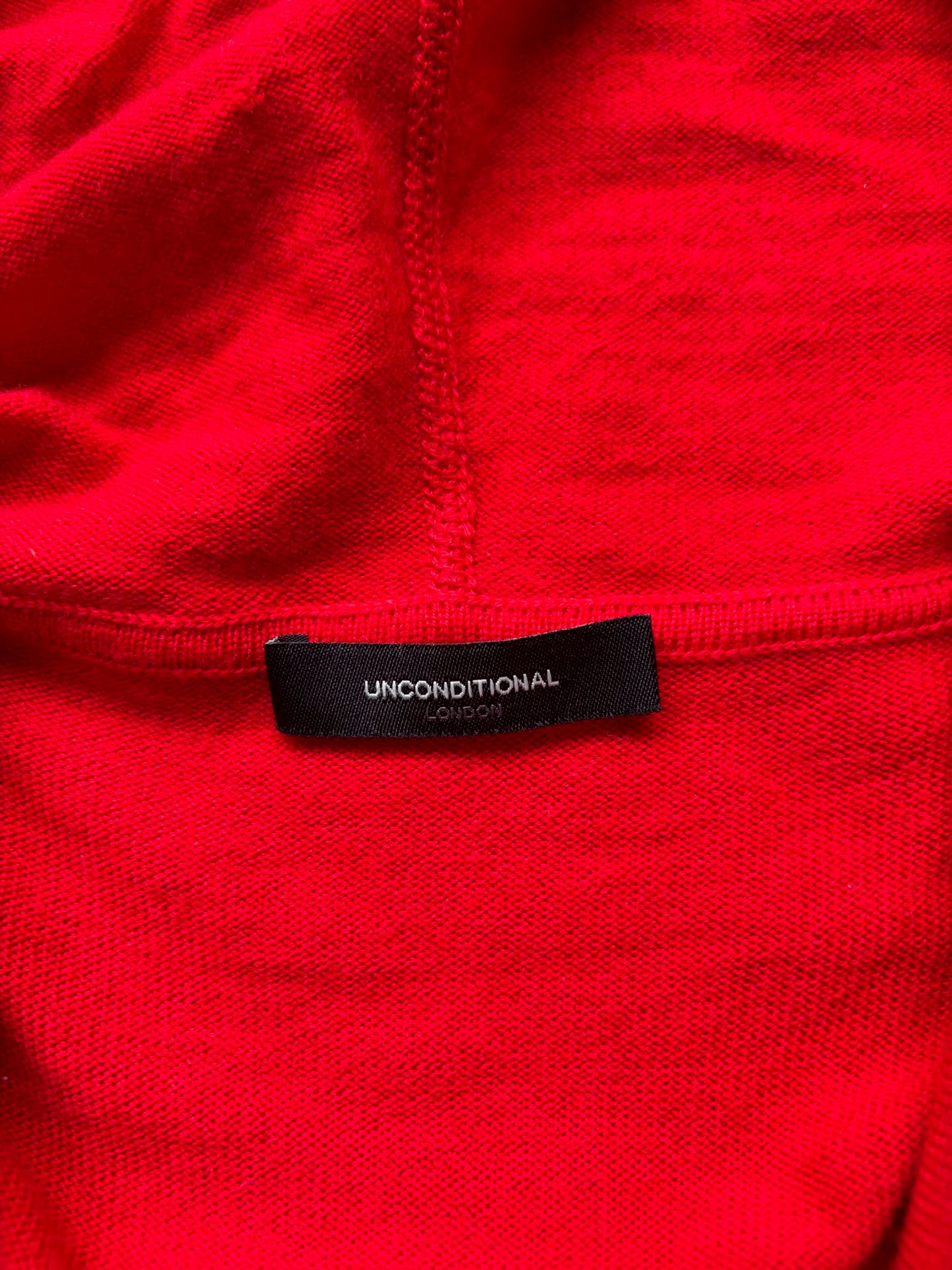 Unconditional Zip Up Red Gimp Hoodie (L)