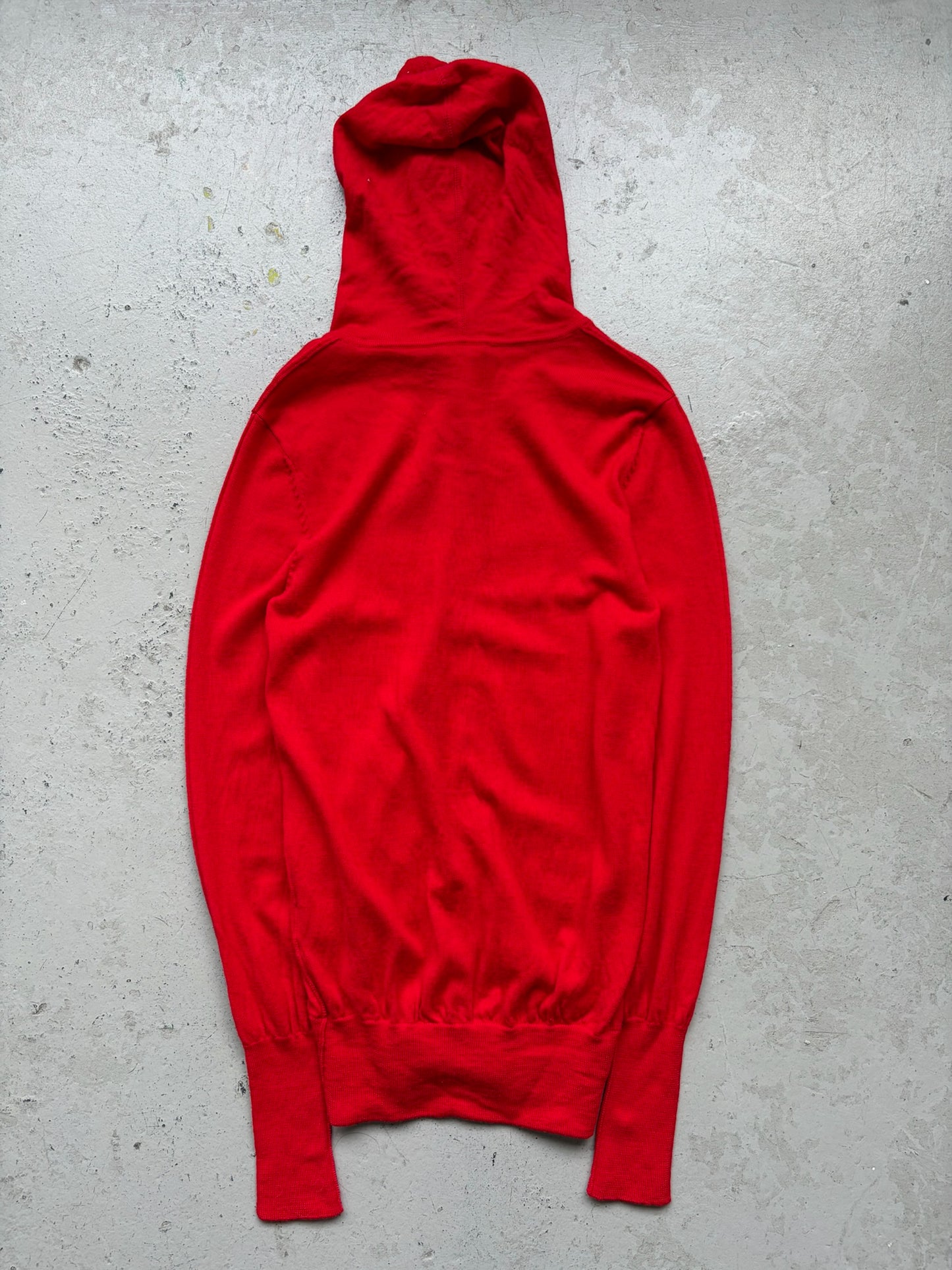 Unconditional Zip Up Red Gimp Hoodie (L)