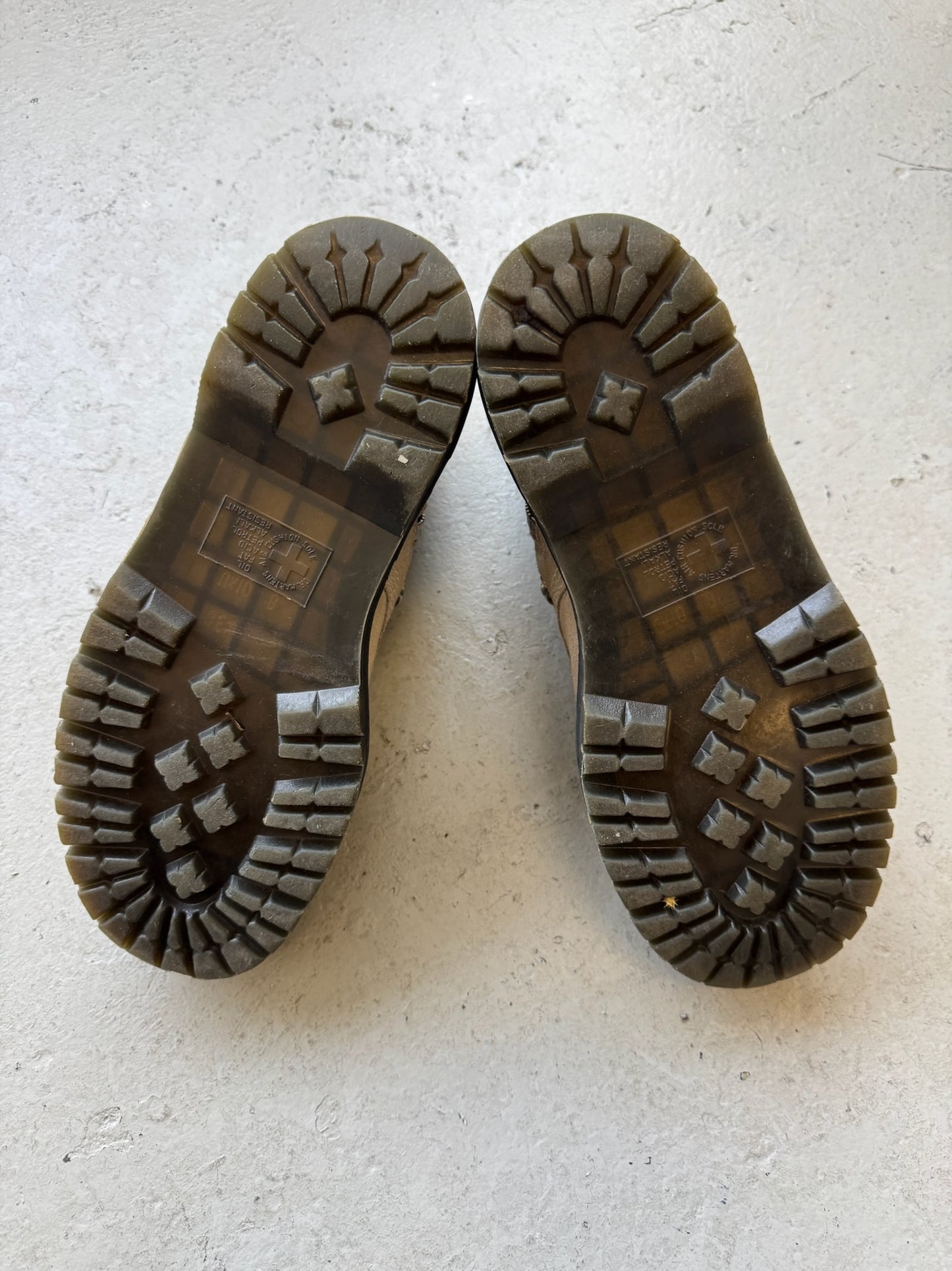 Rick Owens 1460 Bex Suede Lace Up Boot Taupe (11)