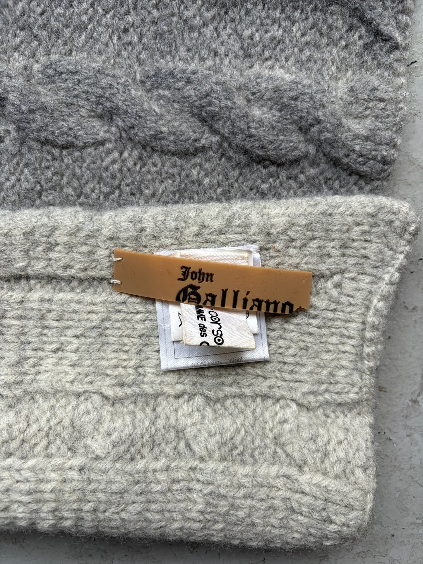 Comme Des Garcons x John Galliano 10 Corso Como Grey Scarf (OS)