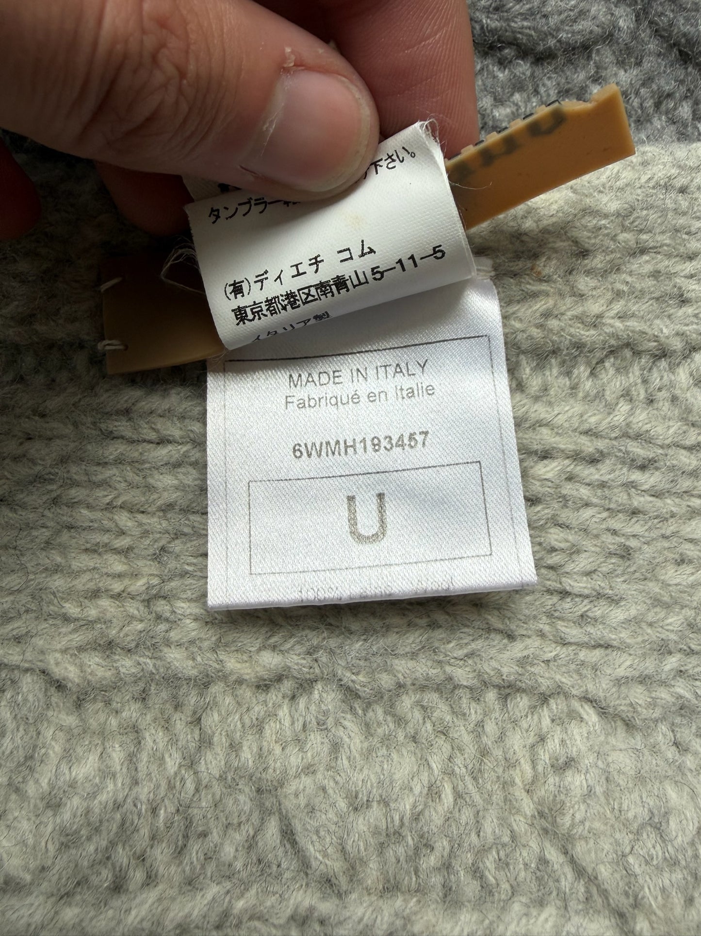 Comme Des Garcons x John Galliano 10 Corso Como Grey Scarf (OS)
