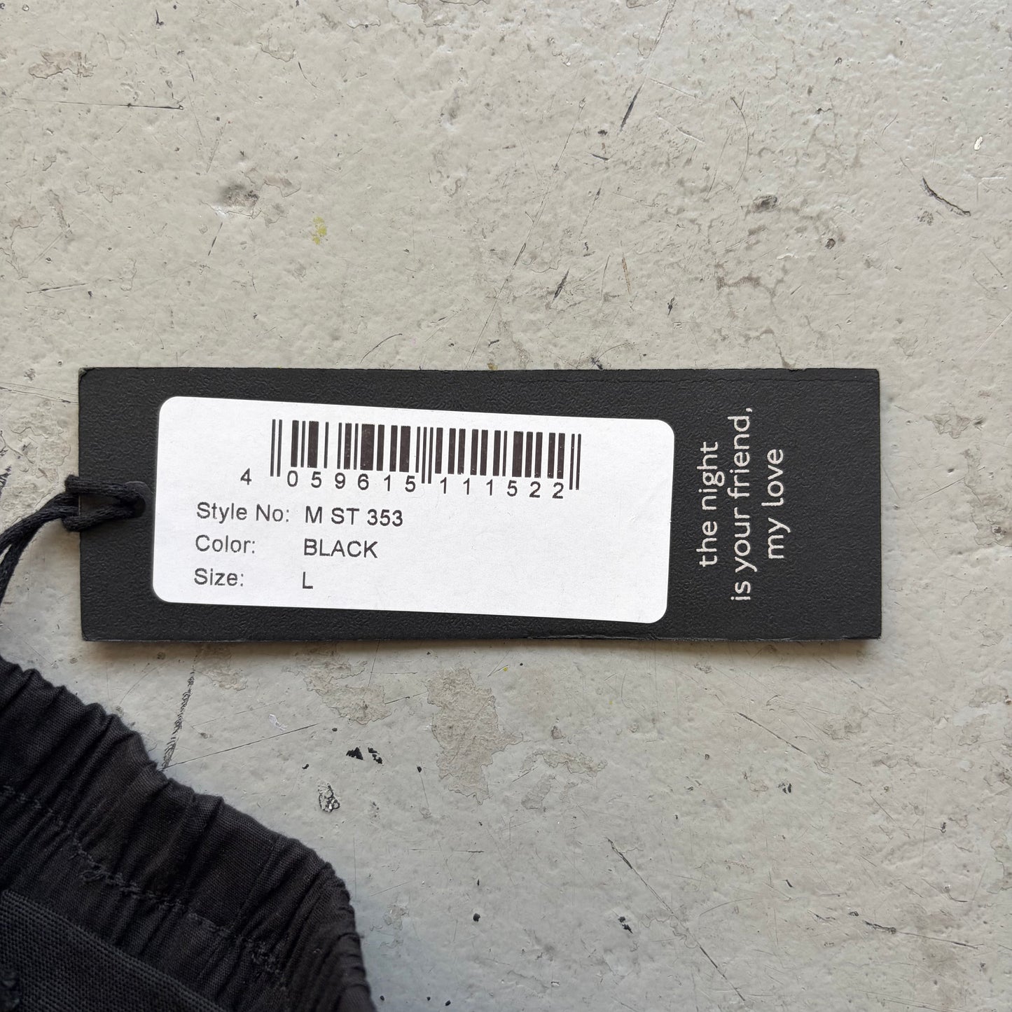 Thom Krom Black Cotton Bottoms (L)