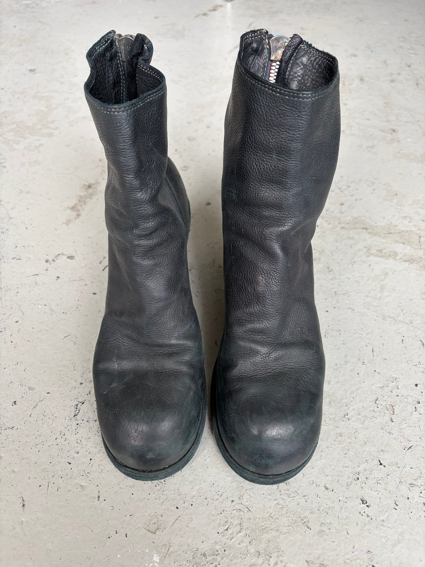 Guidi 3006 Horse Leather Backzip Heels (37)