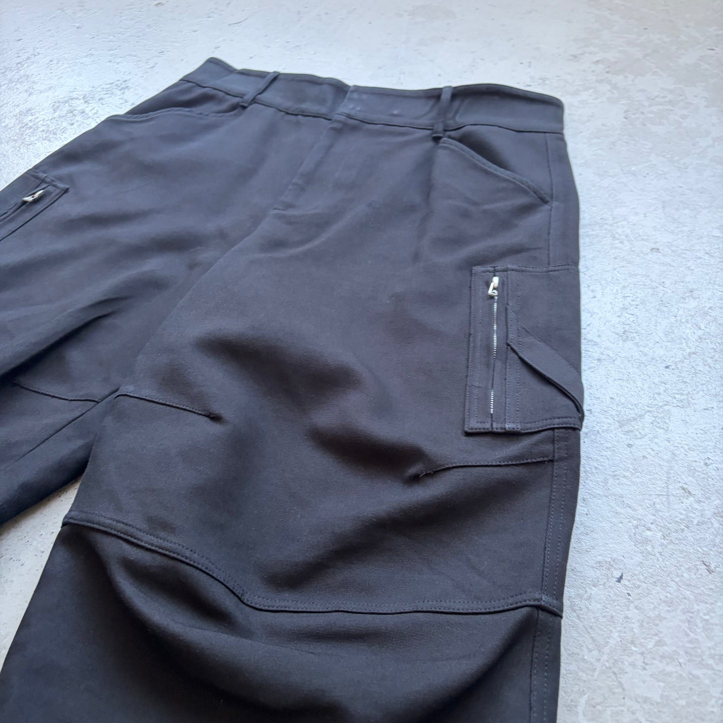 Bottega Veneta Black Cargo Pants (46)