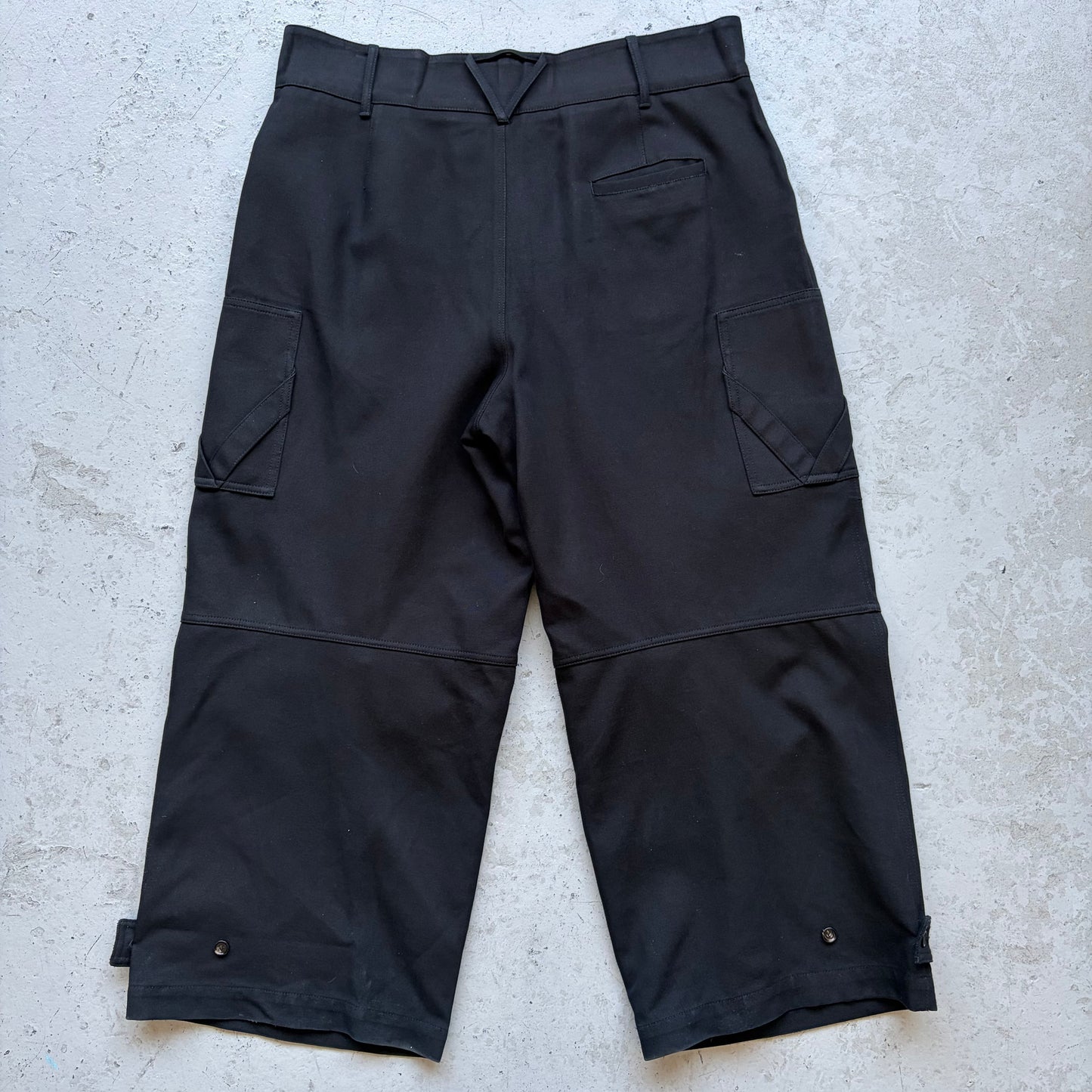 Bottega Veneta Black Cargo Pants (46)