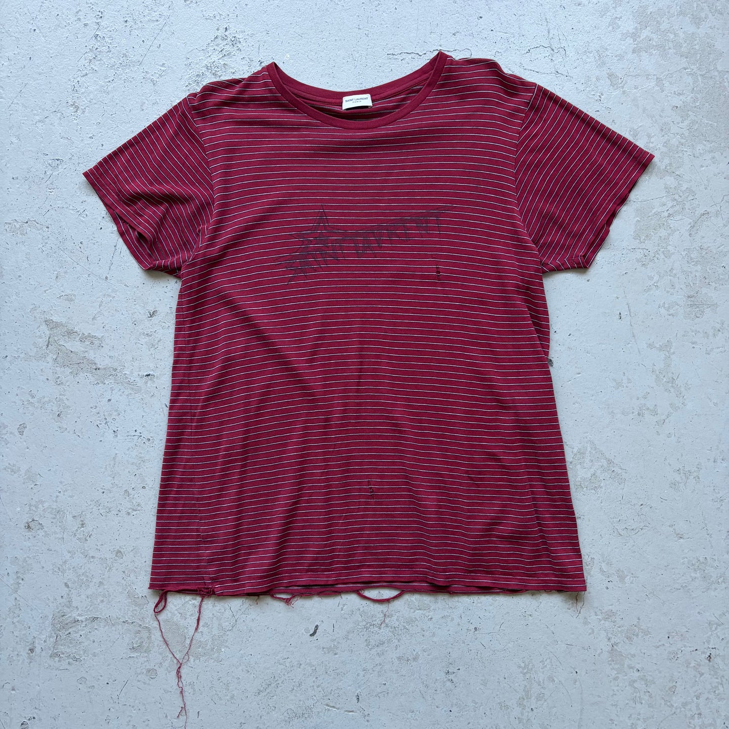 Saint Laurent 2019 Red Striped Shirt (M)