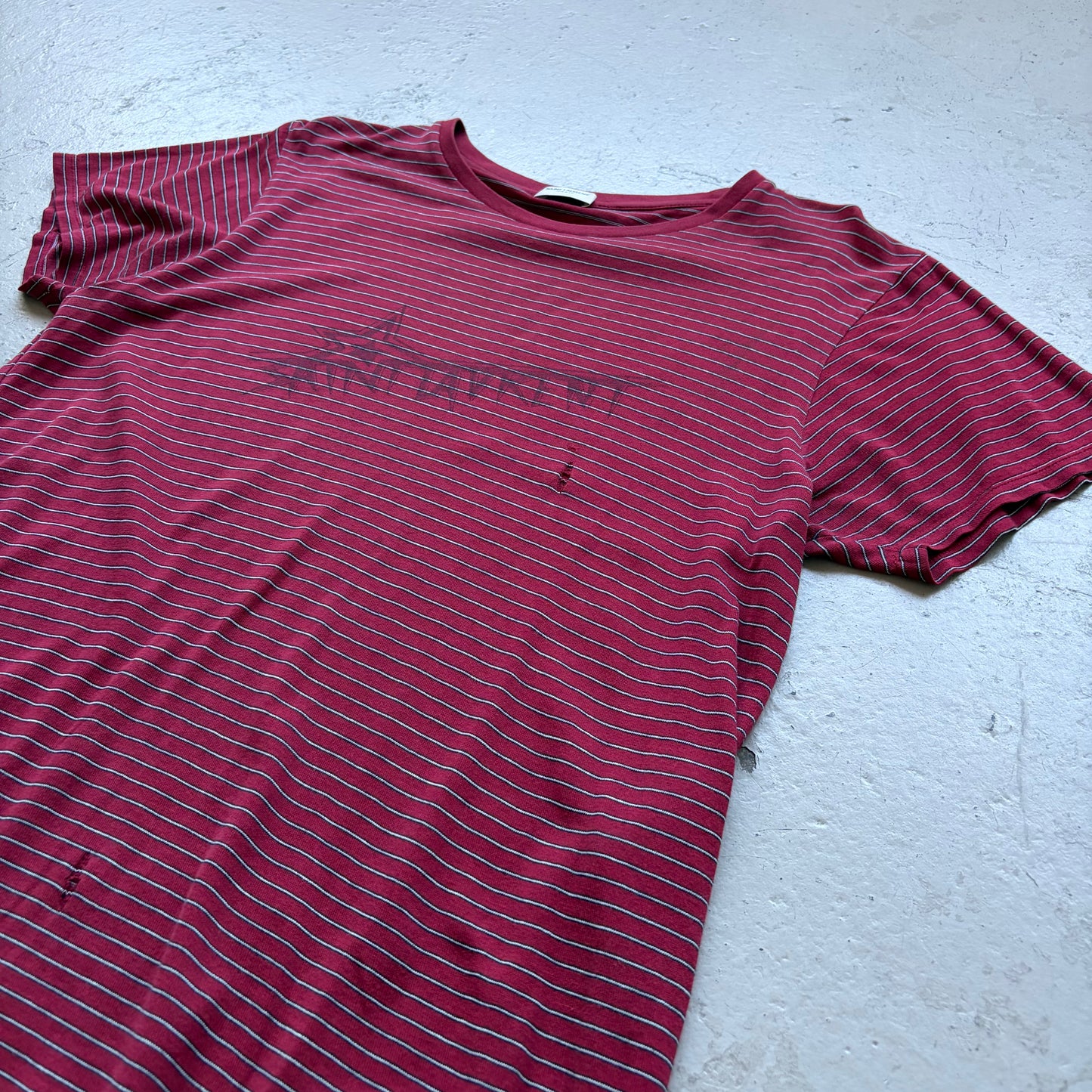 Saint Laurent 2019 Red Striped Shirt (M)