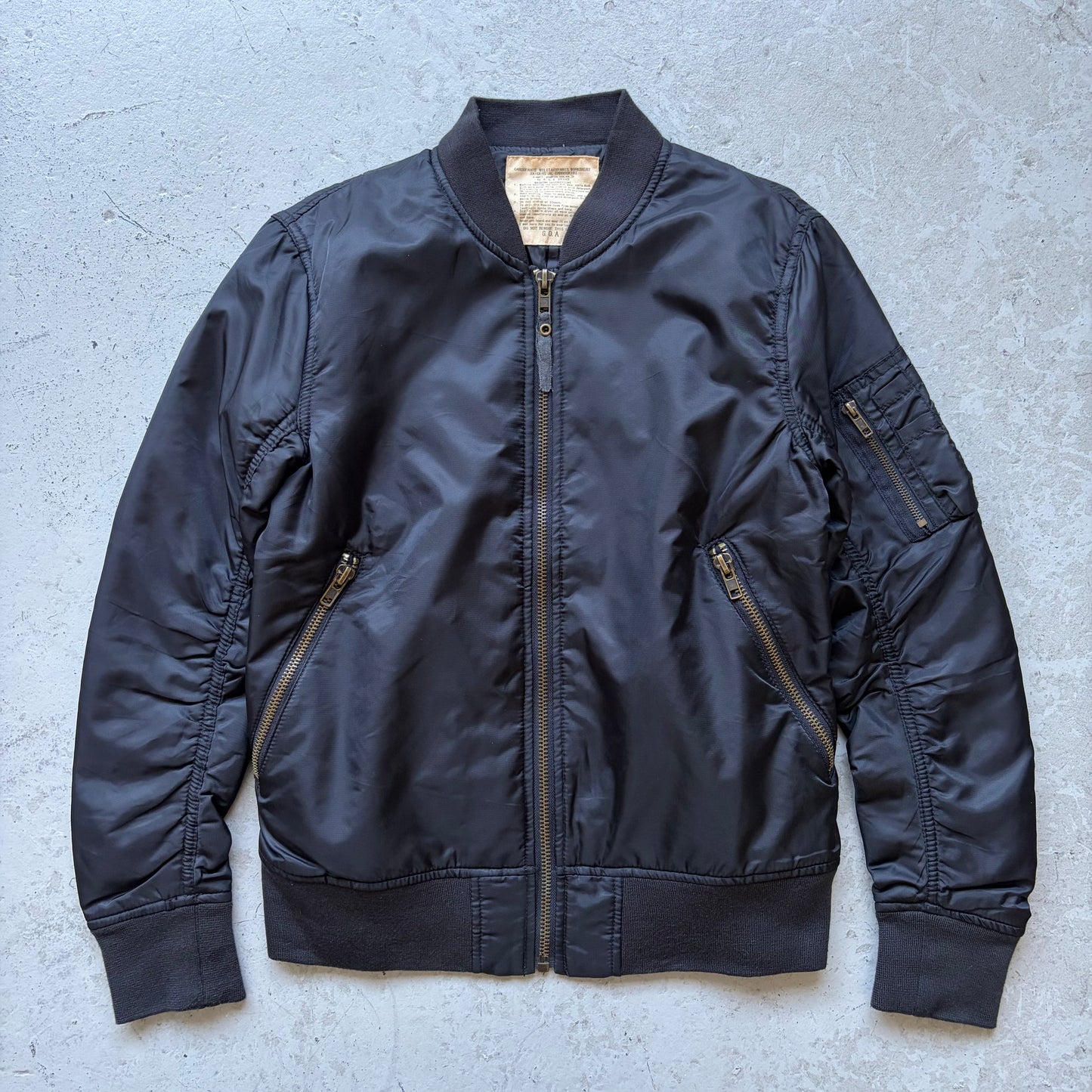 GOA Black Nylon Bomber Jacket (M)