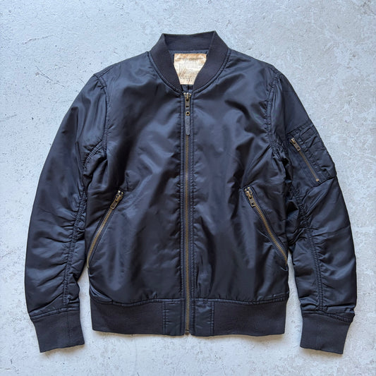 GOA Black Nylon Bomber Jacket (M)