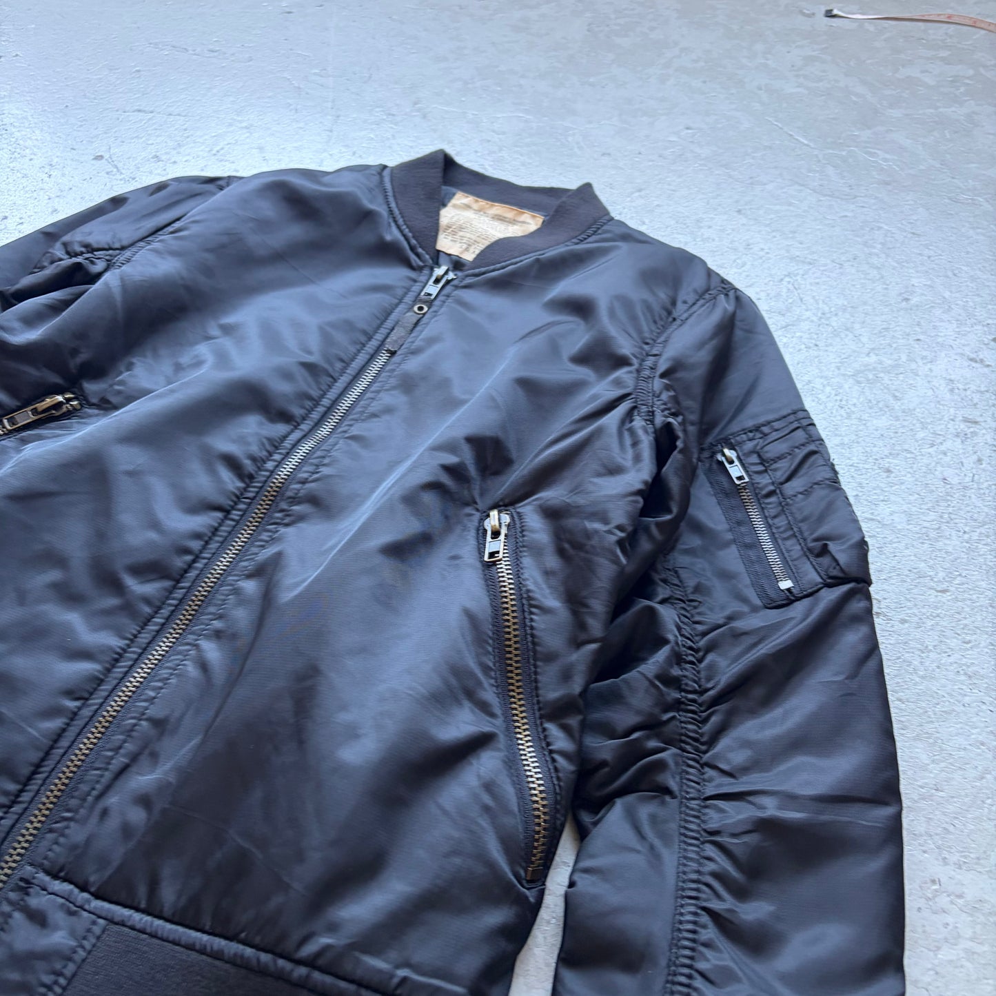 GOA Black Nylon Bomber Jacket (M)