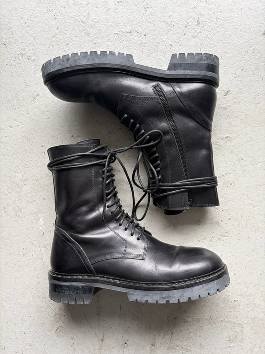 Ann Demeulemeester Lace Up Combat Boots (41)