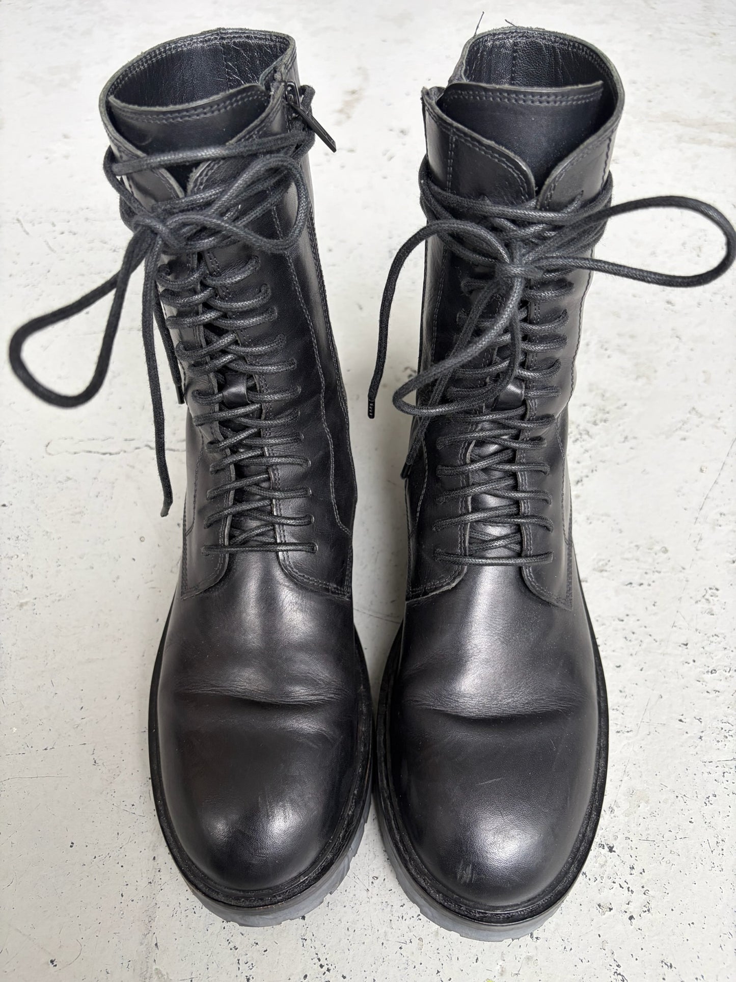 Ann Demeulemeester Lace Up Combat Boots (41)