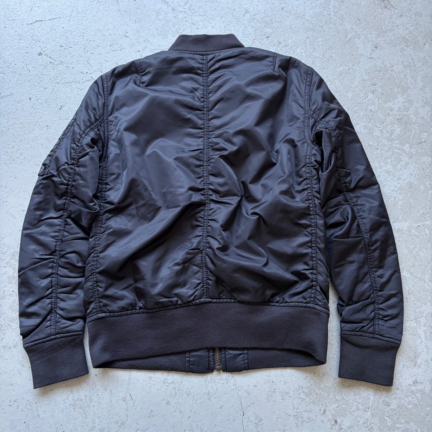 GOA Black Nylon Bomber Jacket (M)