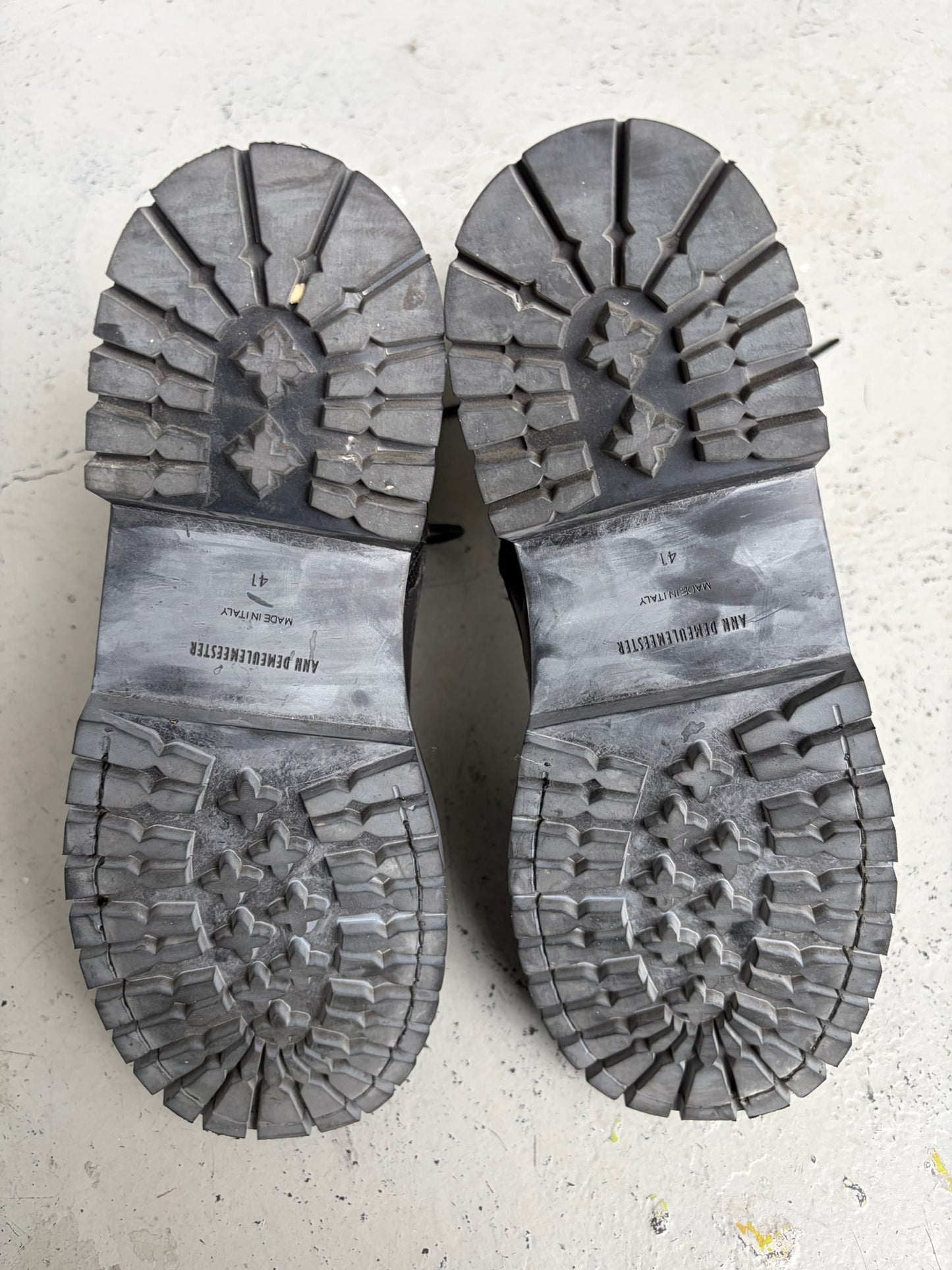 Ann Demeulemeester Lace Up Combat Boots (41)