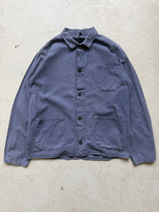 Vintage Blue Cotton Button Up (L)