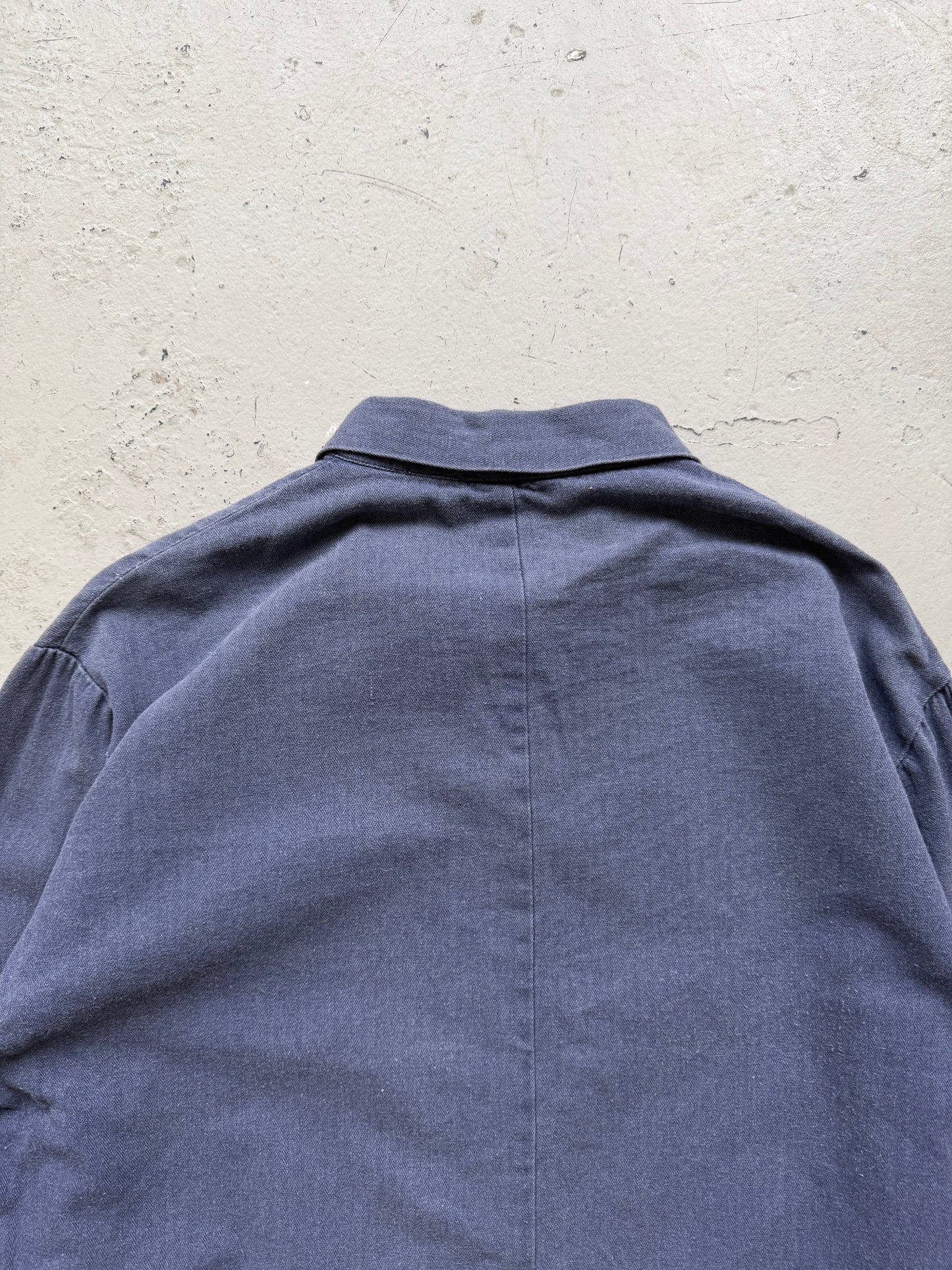 Vintage Blue Cotton Button Up (L)