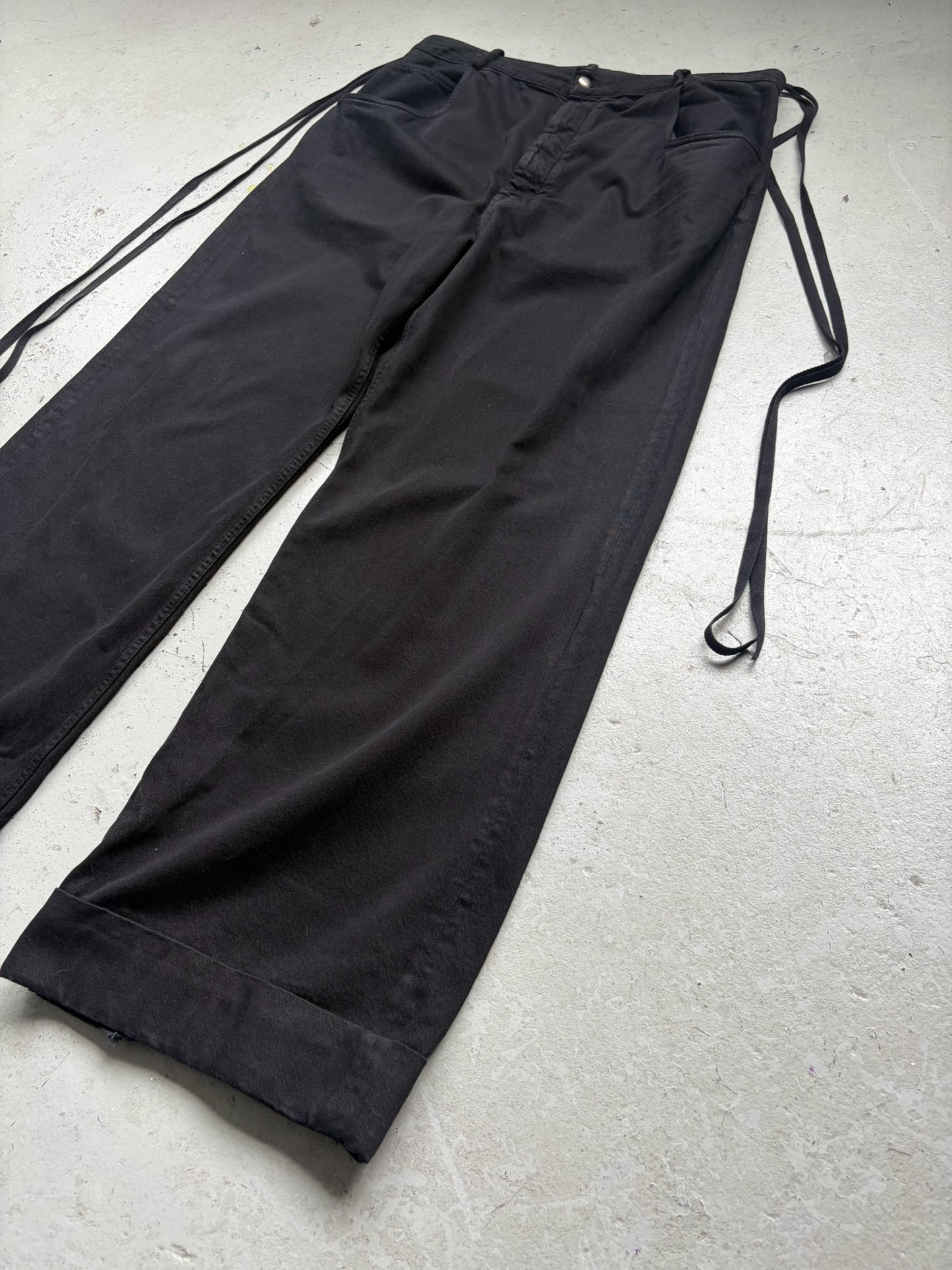 Ann Demeulemeester Wide Leg Denim (52)
