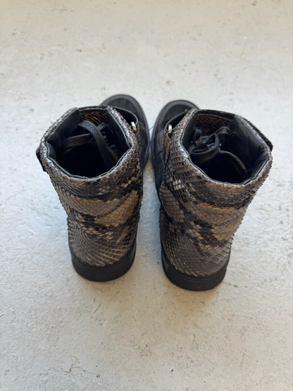 Yves Saint Laurent Snakeskin High Top Sneakers (44.5)