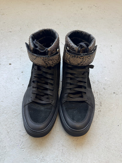 Yves Saint Laurent Snakeskin High Top Sneakers (44.5)