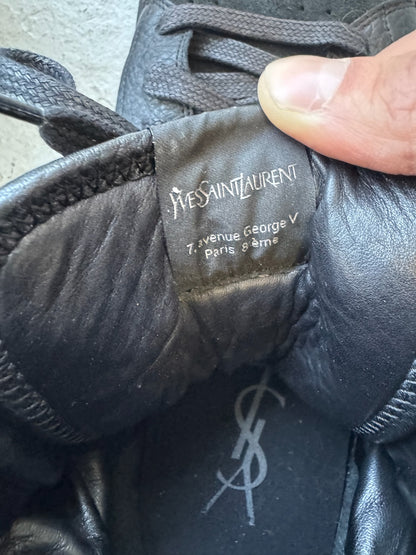 Yves Saint Laurent Snakeskin High Top Sneakers (44.5)