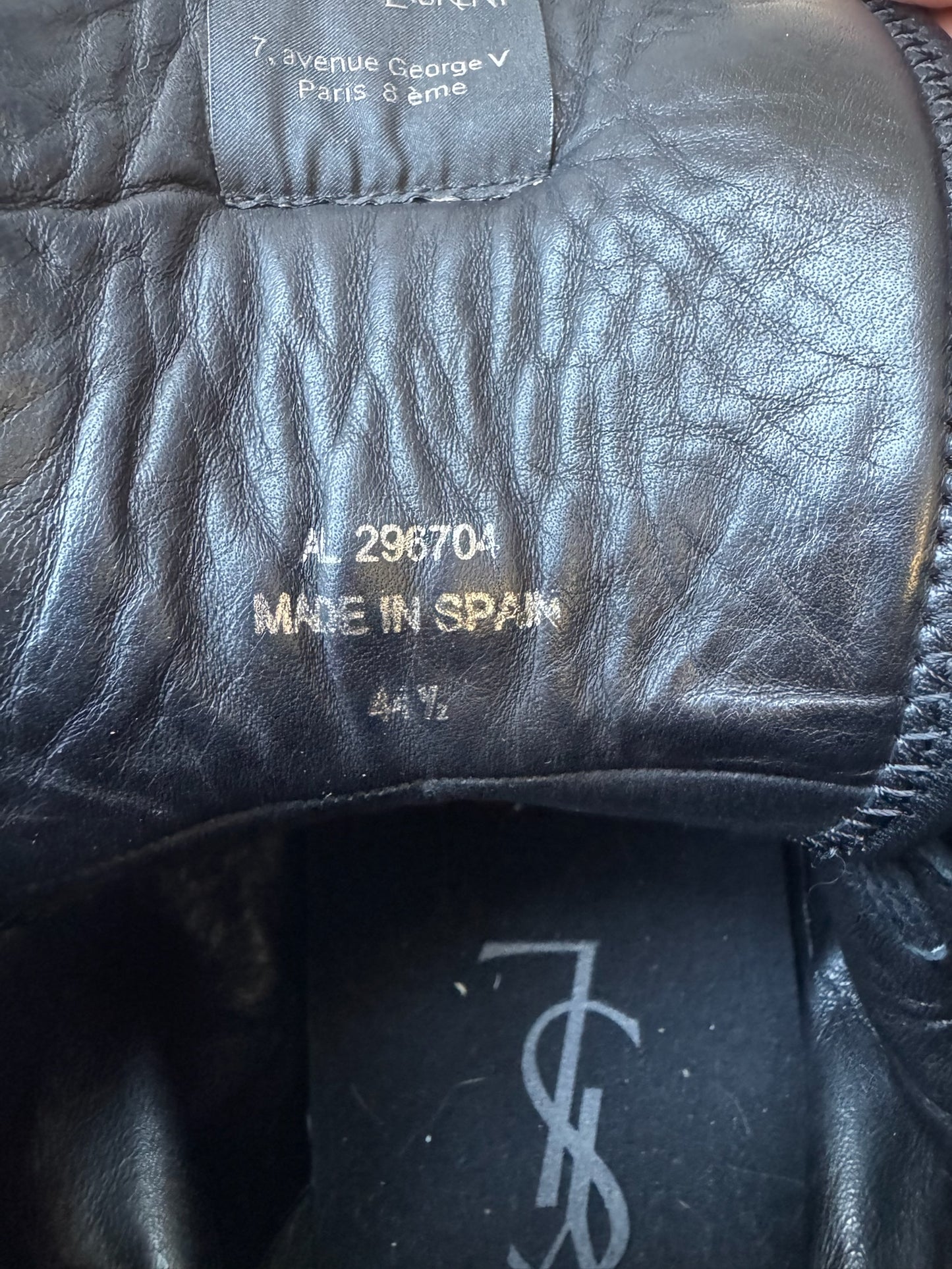 Yves Saint Laurent Snakeskin High Top Sneakers (44.5)