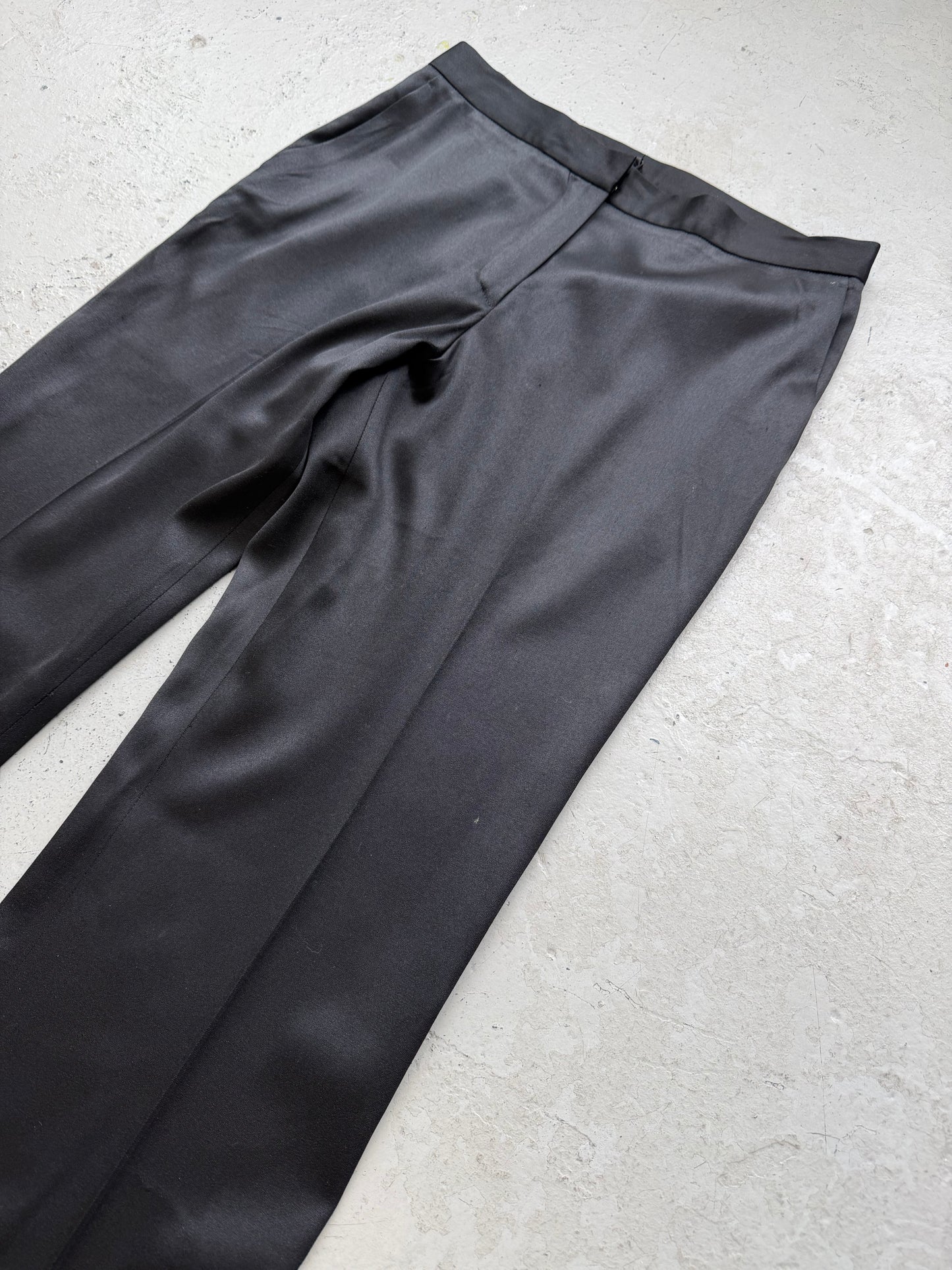 Jil Sander Silk Black Trousers (38)