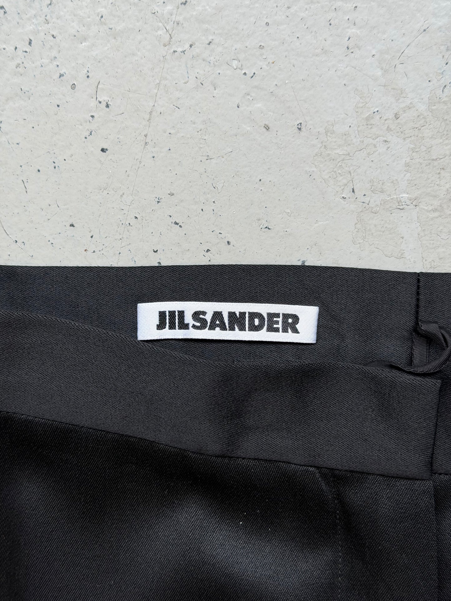 Jil Sander Silk Black Trousers (38)