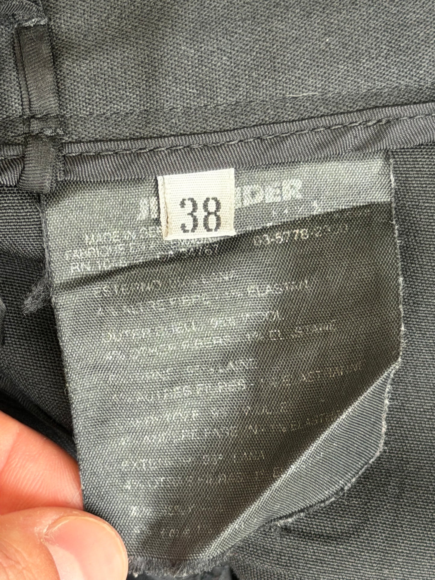 Jil Sander Silk Black Trousers (38)