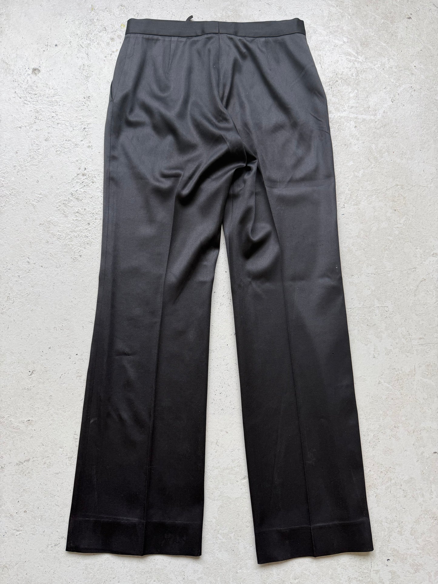 Jil Sander Silk Black Trousers (38)