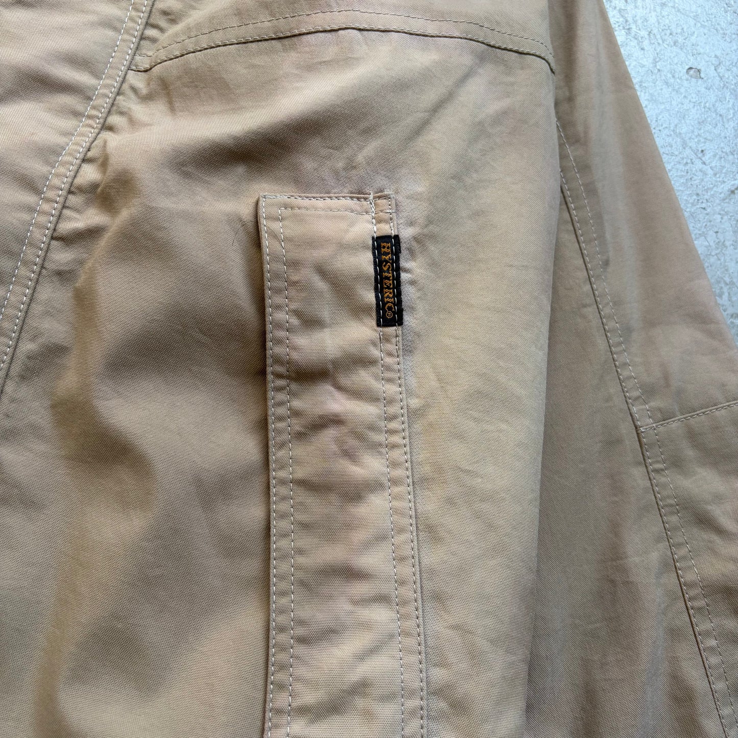 Hysteric Glamour Tan Hooded Zip Up Jacket (Free)