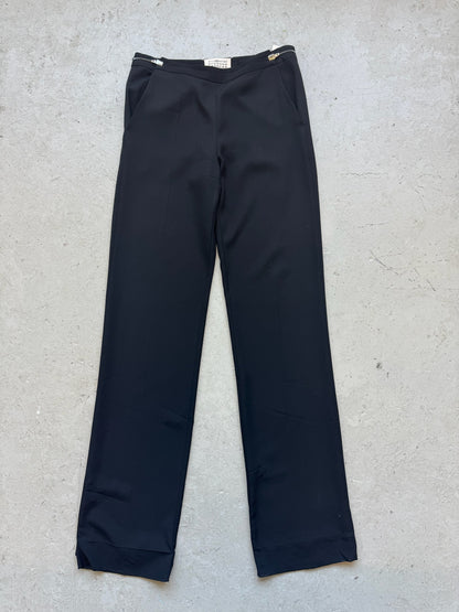 Maison Margiela Black Adjustable Trousers (40)