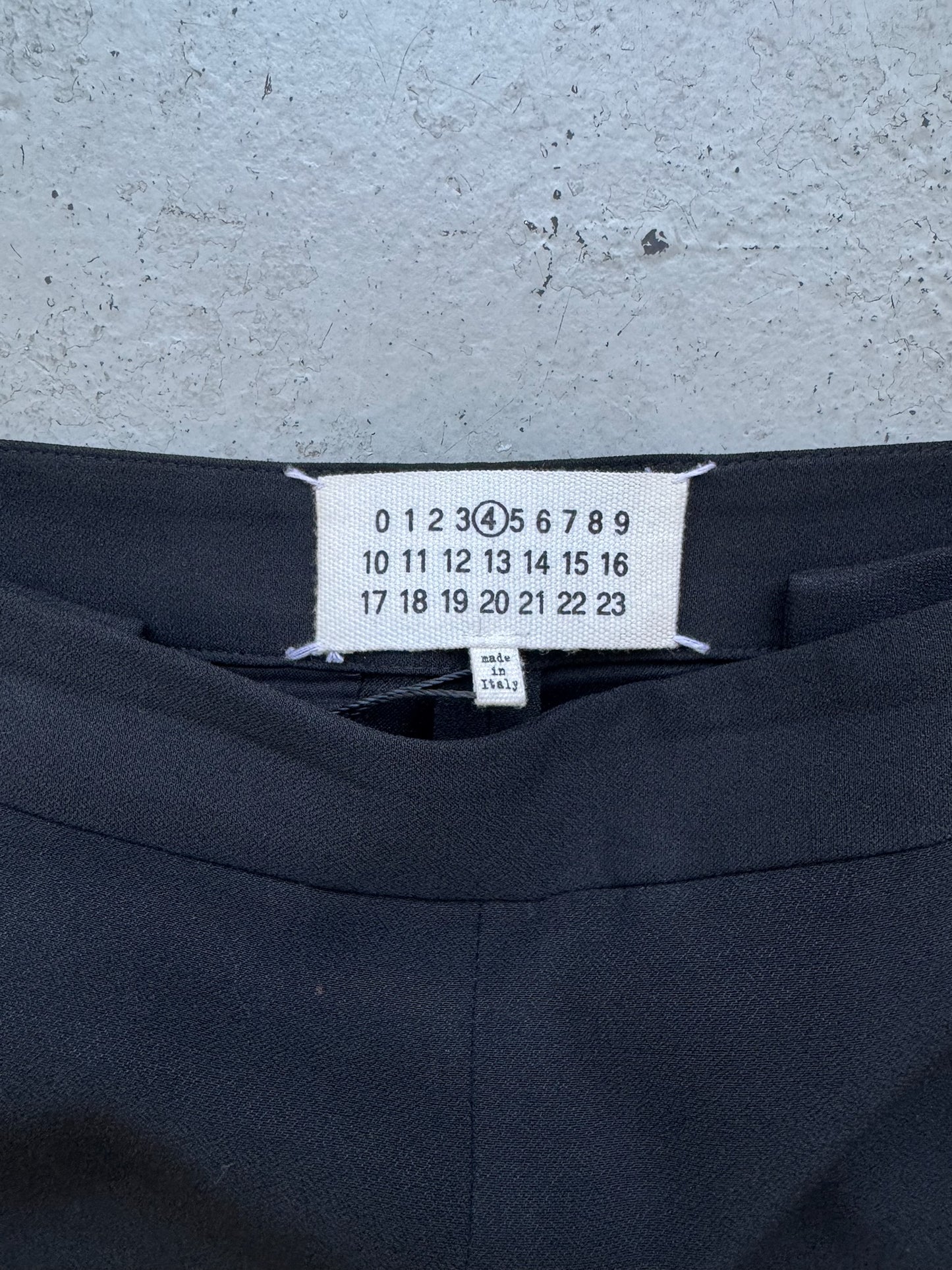 Maison Margiela Black Adjustable Trousers (40)