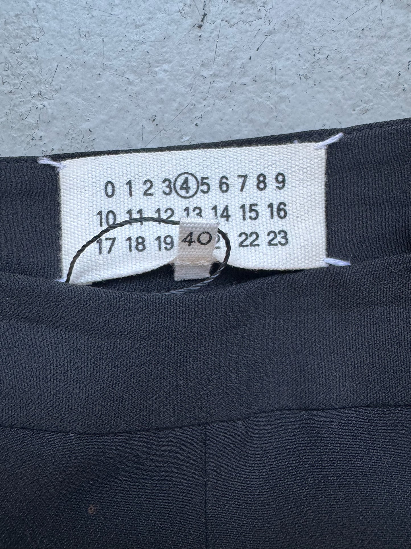 Maison Margiela Black Adjustable Trousers (40)