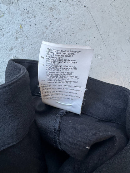 Maison Margiela Black Adjustable Trousers (40)