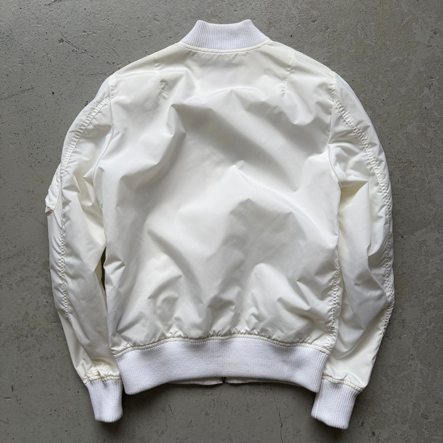 Alpha Industries White Bomber Jacket (S)