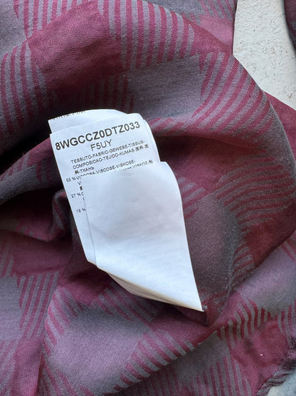 Giorgio Armani Red Plaid Silk Shirt (39)